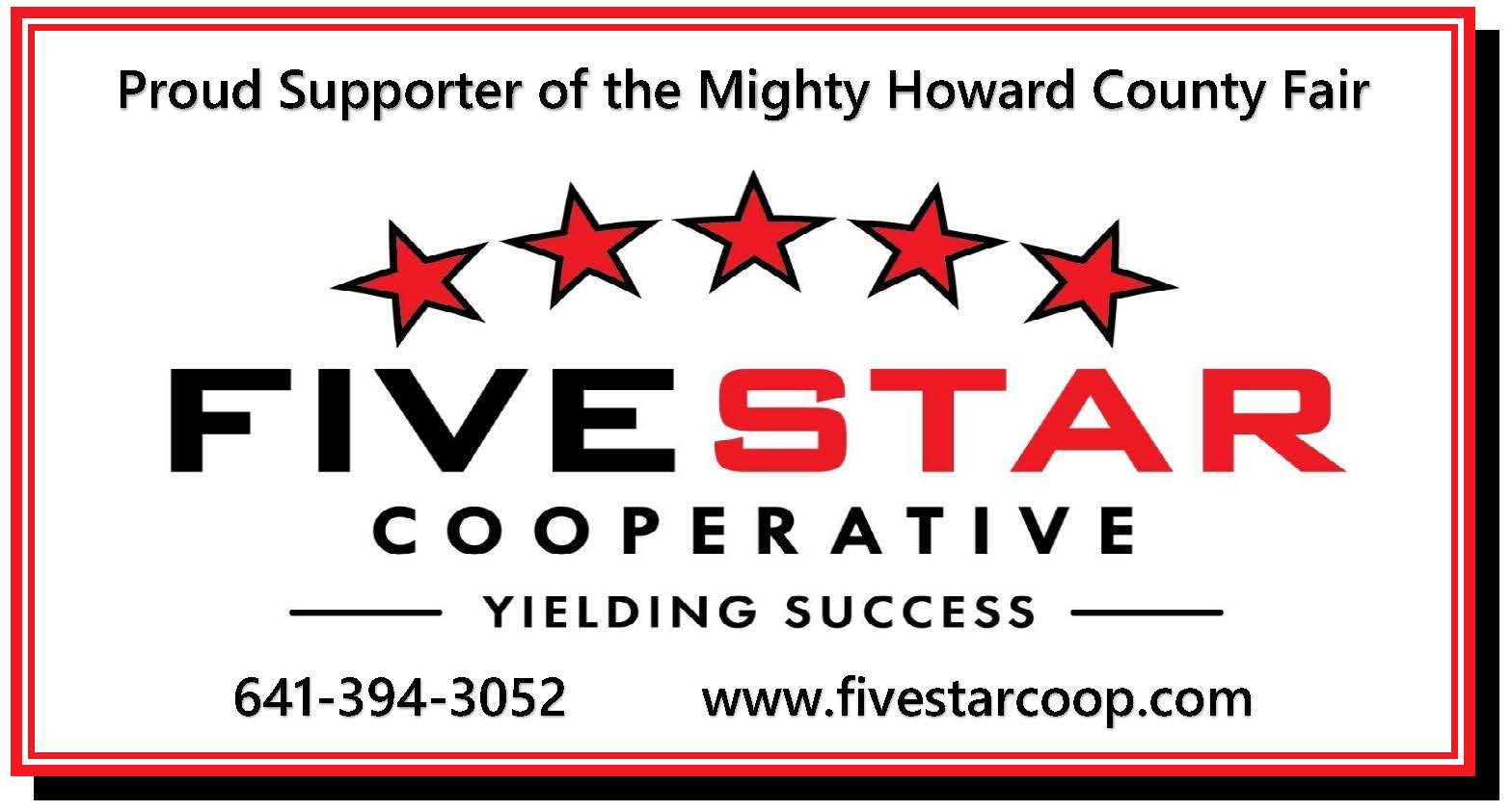 Five Star Sponsor Sign 4x8 2023