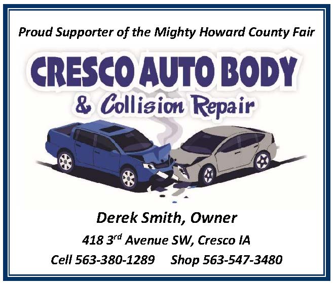 Cresco Auto Body Sponsor Banner 3x3 2024 NEW