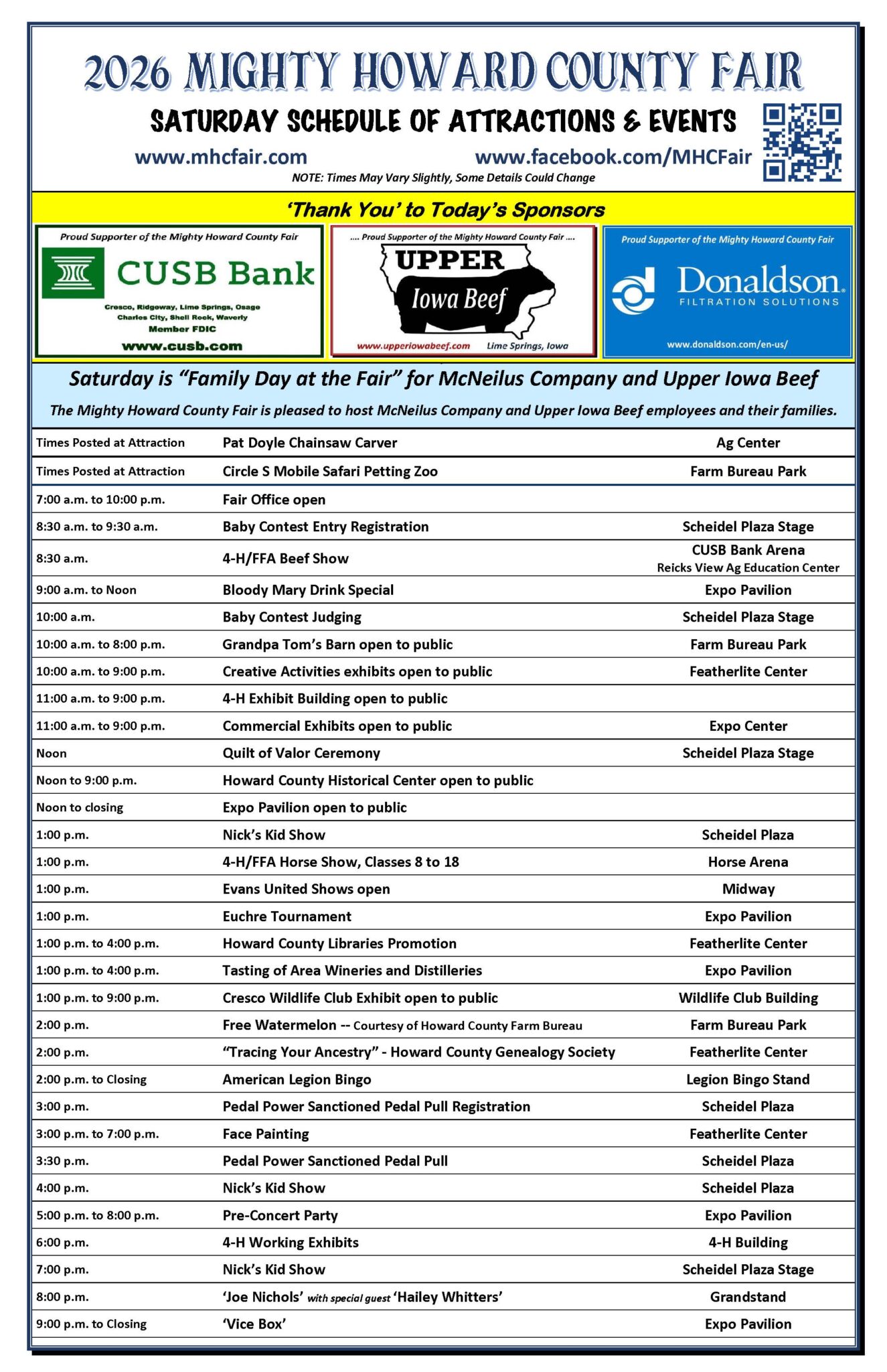 Highlands County Fair 2027 Schedule