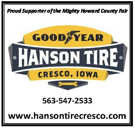 Hanson Tire Sponsor Banner 3x3